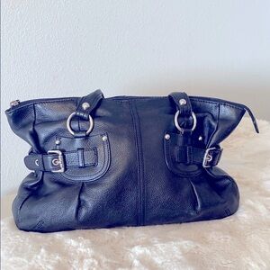 Etienne Aigner Black Leather Bag